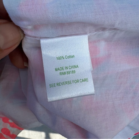 Lilly Pulitzer Lets Cha Cha Aqua Delia Shift Dress Pink Blue Size 2 Holy Grail - Picture 8 of 8